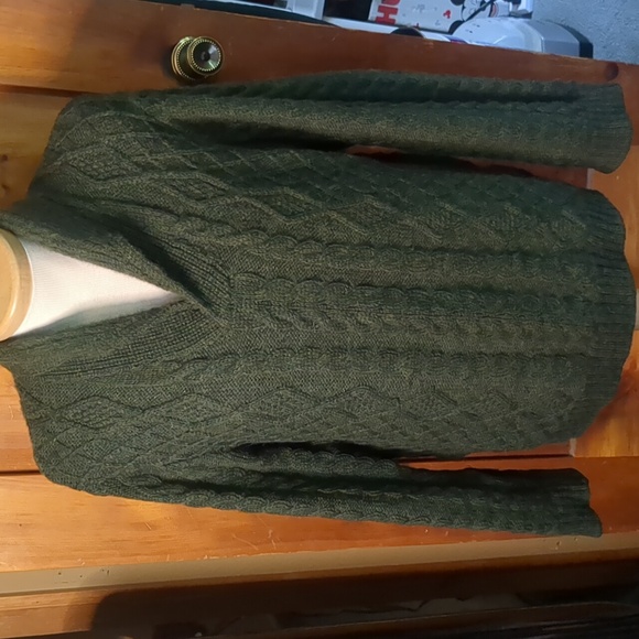 COUNTRY CLASSICS* Bunratty Shawl Neck sweater 100% wool long sleeve XXL men's - Picture 5 of 17